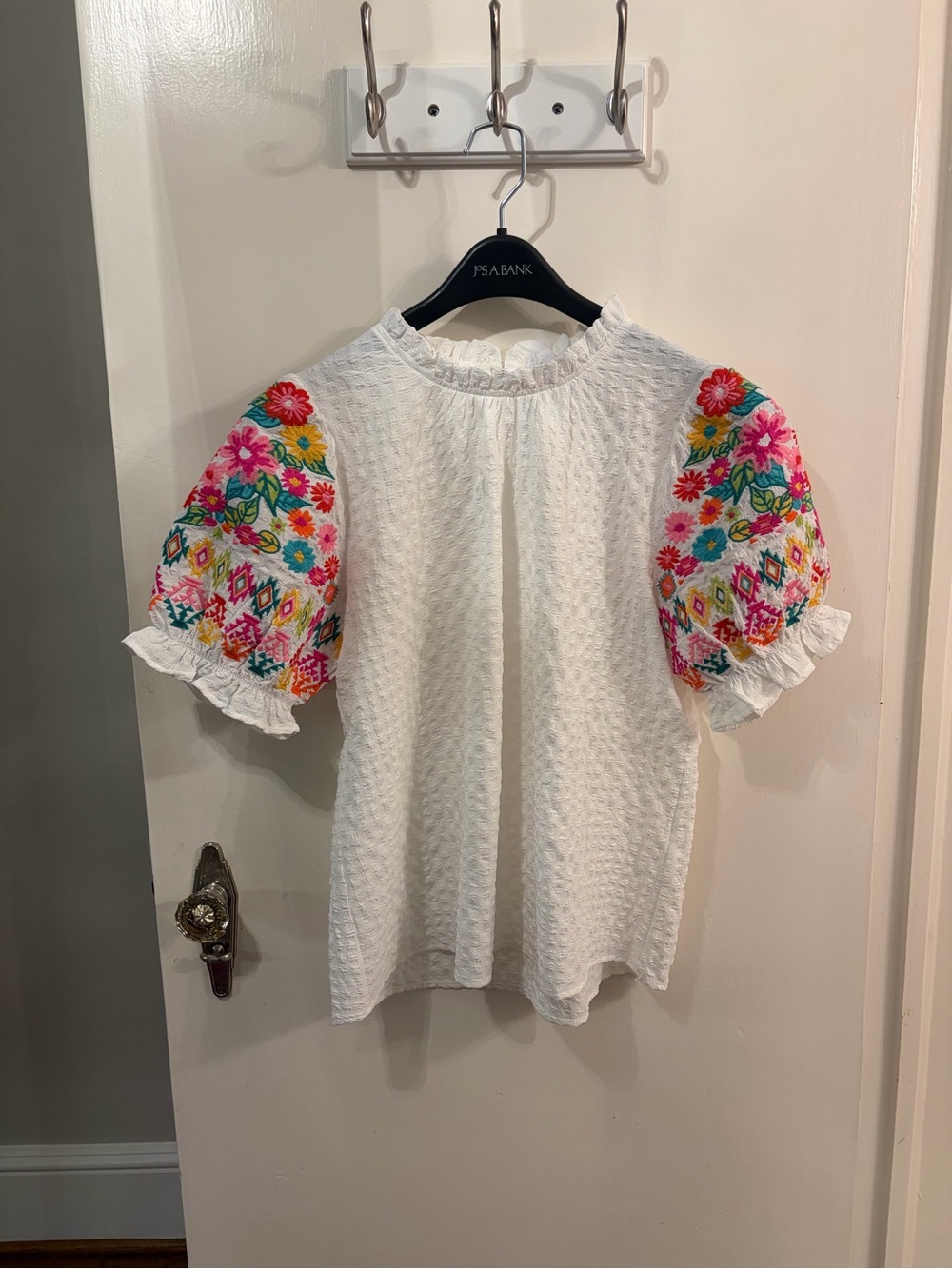 THML White/Floral Top, S
